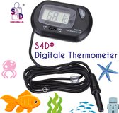 S4D® - Aquarium Thermometer - Digitale Thermometer - Aquarium Thermometer Digitaal - Multifunctioneel - Met Meetsonde 1 Meter