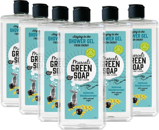 Foto: Marcel s green soap shower gel mimosa zwarte bes 6 x 300ml