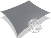Zonnezeil driehoekig 3x2.5m grijs + Bevestigingsset | VOUNOT