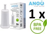 1 x ANGO waterfilter voor SAGE koffiemachines: Oracle Touch (SES990), Barista Pro (SES878), Oracle (SES980), Barista Touch (SES880), Dual Boiler (SES920), Barista Express (SES875), Duo-Temp Pro (SES810), Bambino Plus (SES500)