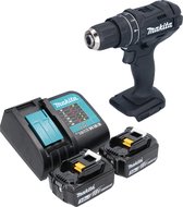 Makita DHP 482 SFB accu klopboormachine 18 V 62 Nm zwart + 2x accu 3.0 Ah + lader