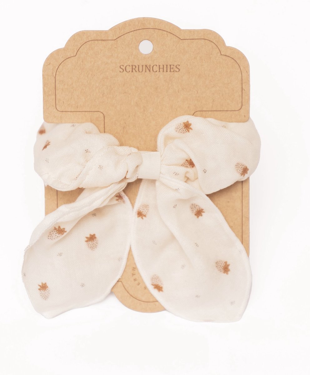 Mrs Ertha Scrunchies met strik Strawberries Mood