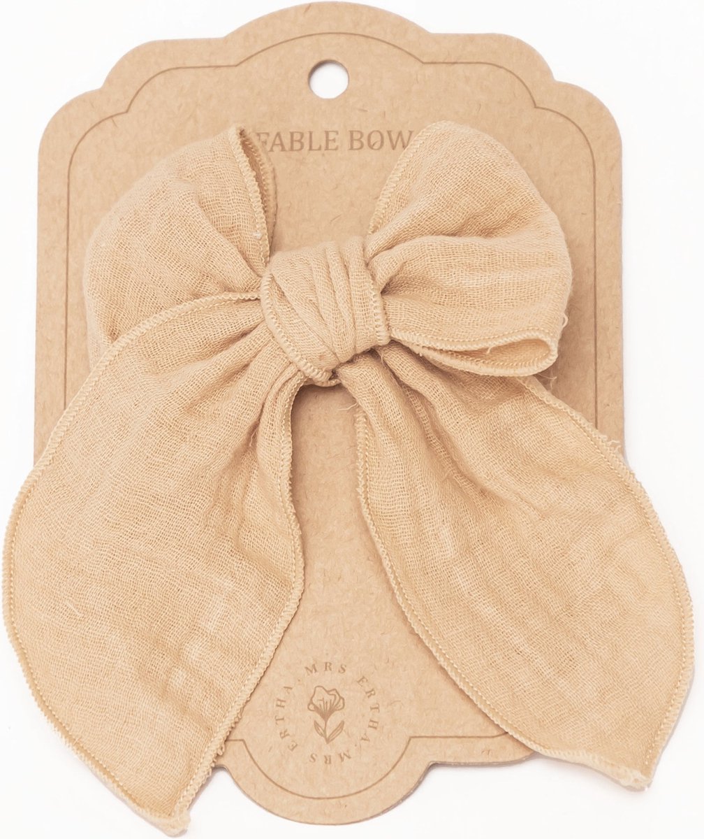 Mrs Ertha Fable haarclip met strik - Sunshine