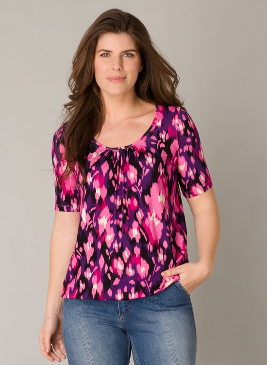 ES&SY Wendoline Tops - Purple/Multi-Colour - maat 46