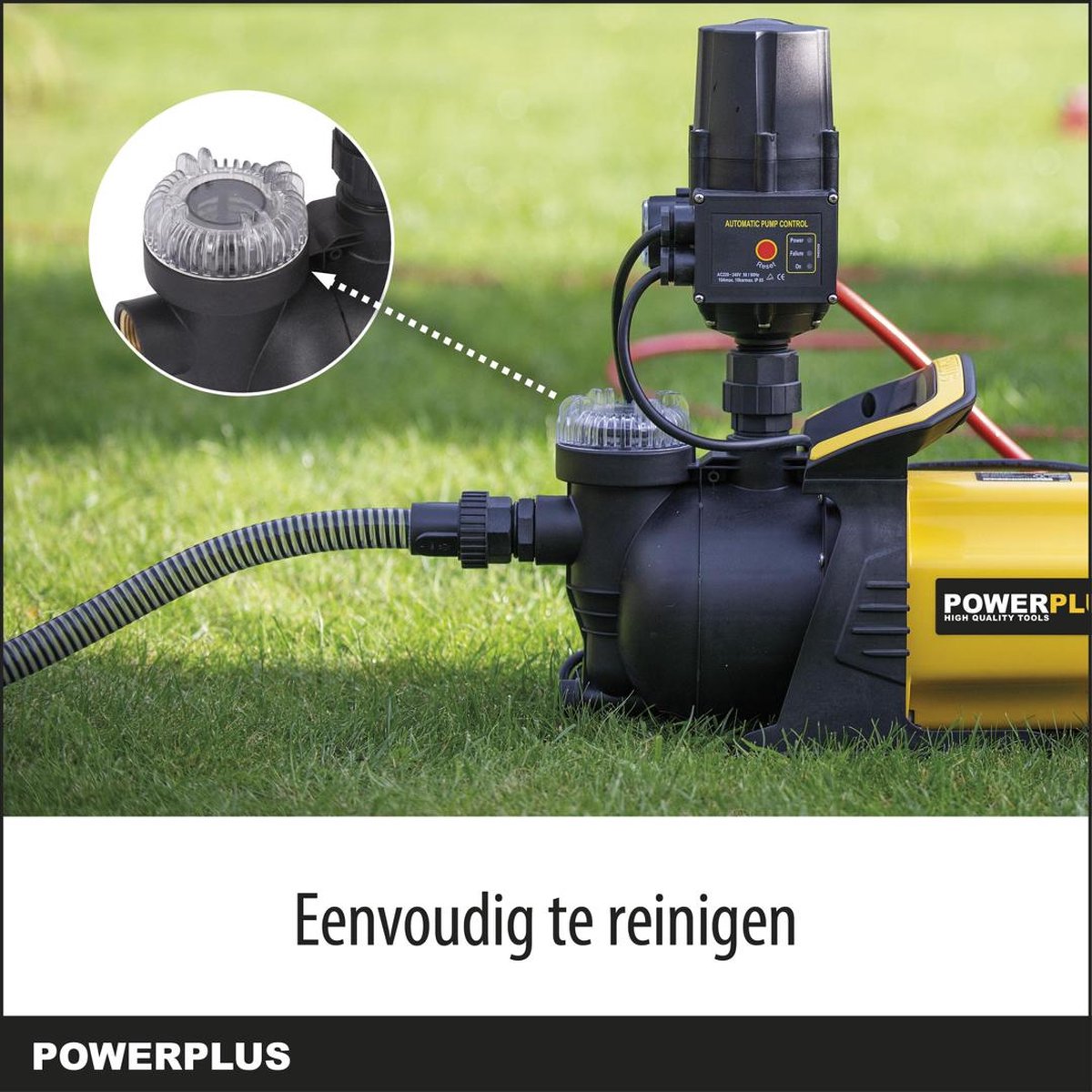 Powerplus Electric Water Pump POWXG9565 - Garden Pump 1200 W, Temperature 35 ° C and Flow Rate 3800 l/h, Garden Tools