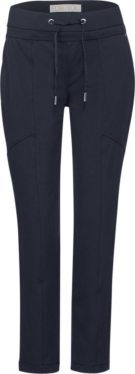 Street One Style Bonny Travel Dames Broek - deep blue - Maat 42 - lengte 28
