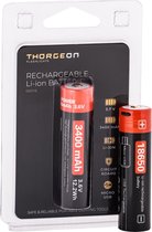 Thorgeon Rechargeable Li-ion Batterie 3.7V 3400Mah