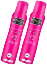 Vogue Extravagant Parfum Deodorant - Spray - 2 x 150ml - Geursensatie van Limoen Sinaasappel Violet Vanille en Amber