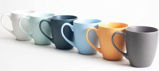 Hk-living keramieken 70s cappuccino mokken (set van 4) - online kopen? | Korting tot 35