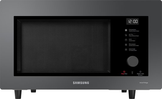 Foto: Samsung mc32db7746kce1 combi magnetron 32l zwart grijs 1400w oven grill stomer air fryer