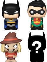 Funko Bitty Pop: DC Comics 4-Pack Serie 1 - Batman 152 - Robin 153 - Scarcrow 195 + Mystery