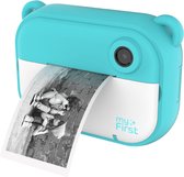 myFirst Camera Insta 2 Blauw - foto & video kindercamera en inkt-loze printer ineen - 12MP - selfie lens en met grappige filters en frames