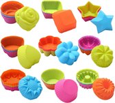 Bakvormjes - cupcake vormpjes - cakevormpjes - 36 stuks - Koken & Bakken - BPA Vrij - Non-Stick - muffin -vorm - taart- gebak - koekjes - Oven - vaatwasser - magnetron - vriezer - bakvorm siliconen - Cake - Koekjes - Dessert - Chocolade Brownie