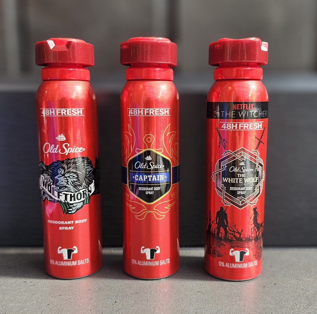 Goedkoopste Old Spice deodorant mix - Wolfthorn - Captain - White Wolf - 3x150ml