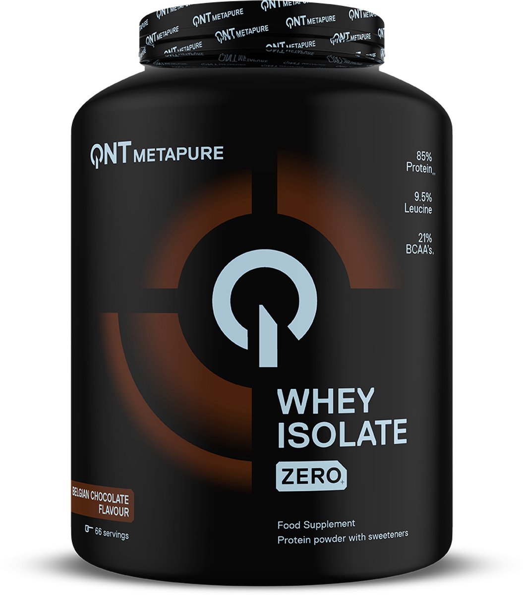 Goedkoopste QNT Metapure Whey Protein Isolate 2kg Belgian Chocolate