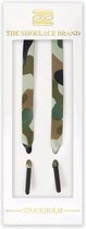 Veters plat - camo print groen camouflage - 120cm veters voor wandelschoenen, werkschoenen en meer