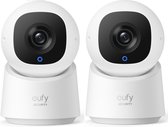 2x Eufy Security - Indoor Cam C220 - caméra de sécurité avec résolution 2K et 360° PTZ