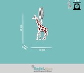 Dieren en Natuur - Zilveren bedels - Bedel Giraffe | Charm giraf met zirkonia en emaille | 925 Sterling Zilver - Geschikt voor alle merken - Met 925 Zilver Certificaat - Tip voor Moederdag