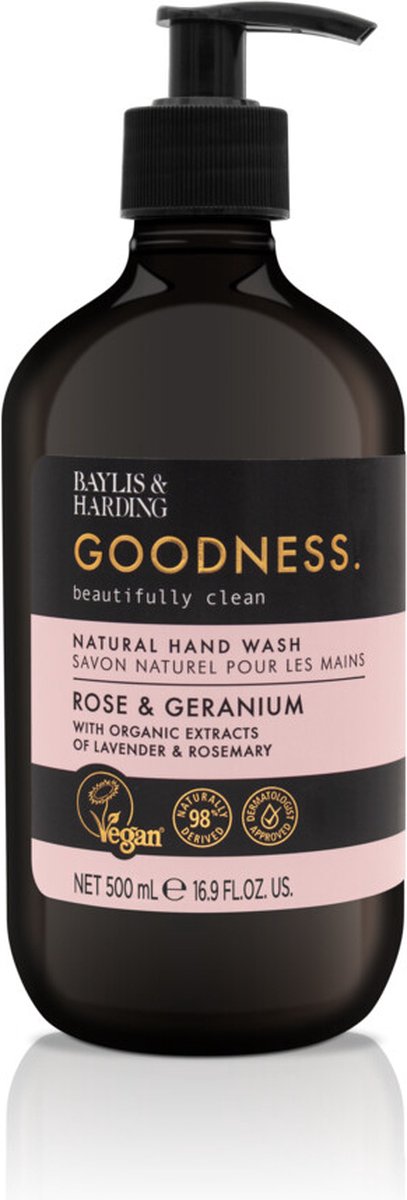 Baylis & Harding Goodness Handzeep Rose & Geranium - 500 ml