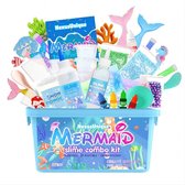 Ensemble de slime 32 pièces pour Filles – Kit de Graisse sirène – Fabriquez 4 types de Graisse différents – Créez votre propre Graisse – Slime – Emballage de Graisse – Créez du Graisse pour les Enfants