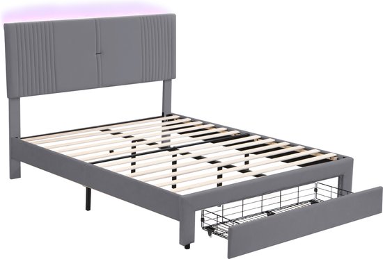 Univers Décor - Set van 4 lakens voor bed 160 x 200 cm Grande largeur Liberty blauw