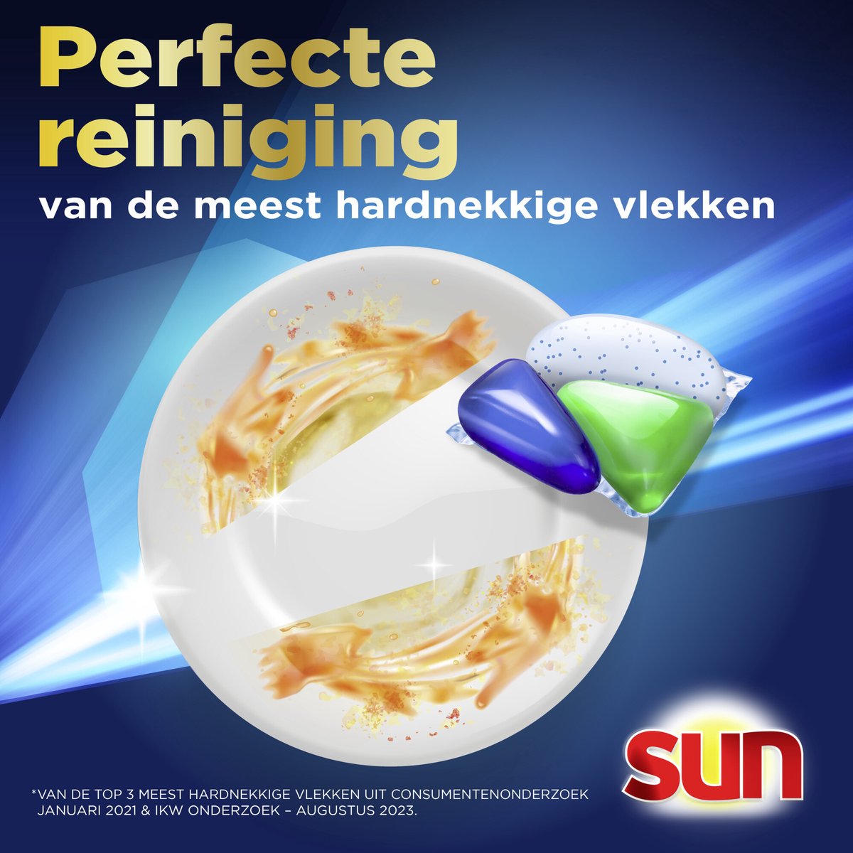 Sun - Vaatwastabletten- Brilliant Shine Plus - All-in 1 - 136 Capsules - Voordeelverpakking — afbeelding 6