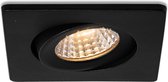 Ledisons LED-inbouwspot Locco set 6 stuks zwart dimbaar - 62 mm - 5 jaar garantie - 2700K (extra warm-wit) - 270 lumen - 3 Watt - IP54