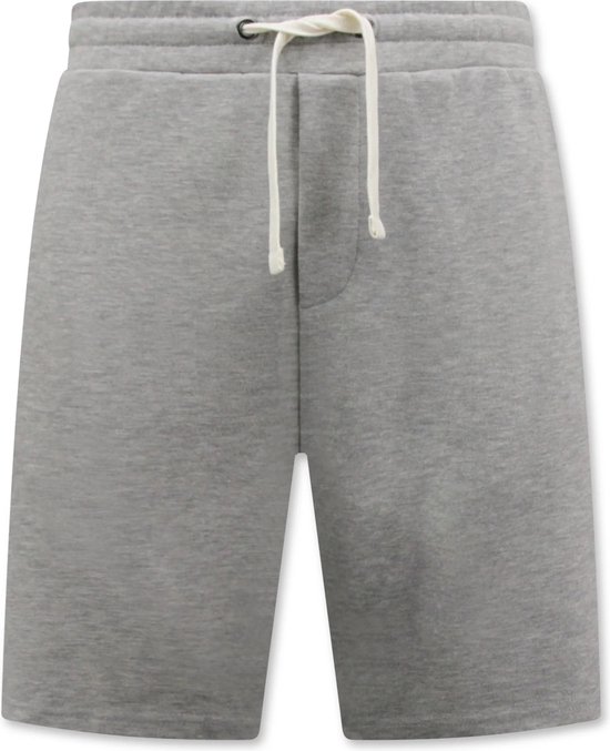 Korte Broeken Heren Volwassenen - Sweat Short Heren - Jogging Short Heren - Korte Joggingbroek Heren - Grijs