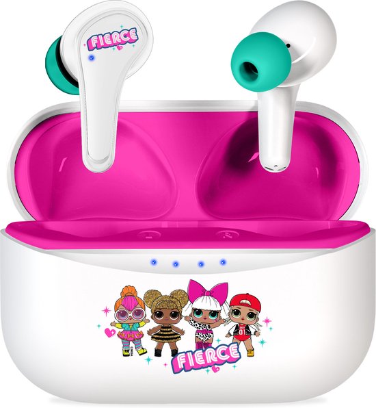 LOL Surprise - draadloze oordopjes - met oplaadcase - touch control - extra eartips - TWS earpods bluetooth