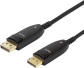 Deltaco DP-AOC15 Câble DisplayPort Actif 1.4 15 mètres - AOC - 8K 30Hz - Zwart