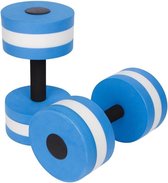 Haltères pour l'entraînement aquagym et l'aqua jogging, ensemble d'haltères 2 pièces (bleu)