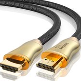 Pretty Goods® Premium 8K (60HZ) HDMI 2.1 Kabel - Ultra HD 7680x4320 - 48Gbps -Dolby Atmos - 3D -HDR - eARC - 24K Goud Verguld- 2M