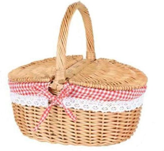 Video's over Wat is Grote Rieten Picknickmand voor Buitenavonturen Buiten Kamperen Wandelen