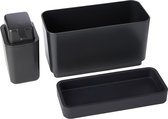 SinkSide Aanrechtbakje + Zeeppomp Dark Grey - Handig in Gebruik Sink organizer