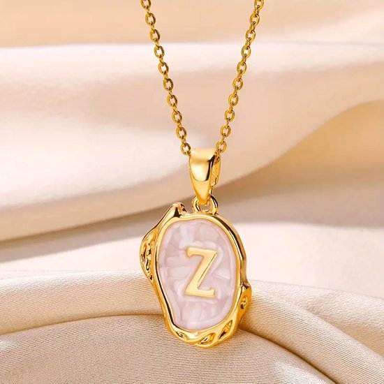 Eve - Eve gold plated ketting met letterhanger A t/m Z