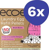 Pellets de recharge pour boules de lavage d'œufs Eco (50 lavages) - British Blooms (6 recharges)
