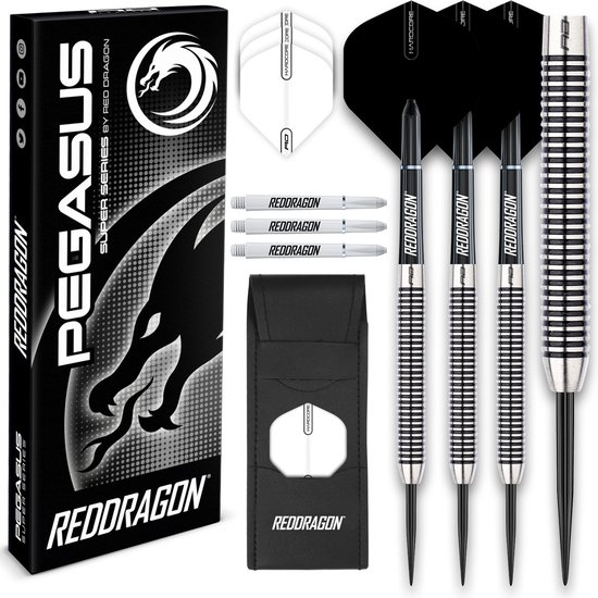 RED DRAGON Amberjack 2: 21 Gram Wolfraam Steeltip Dartpijlen Professioneel Set met flights en dart shafts RED DRAGON Amberjack 2: 21 Gram Wolfraam Steeltip Dartpijlen Professioneel Set met flights en dart shafts