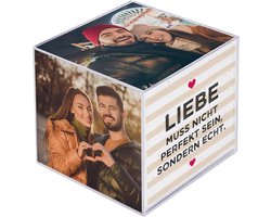 Fotohouder - Fotokubus - Plexiglas - Acrylic - 6 foto's - 9 x 9 x 9 cm