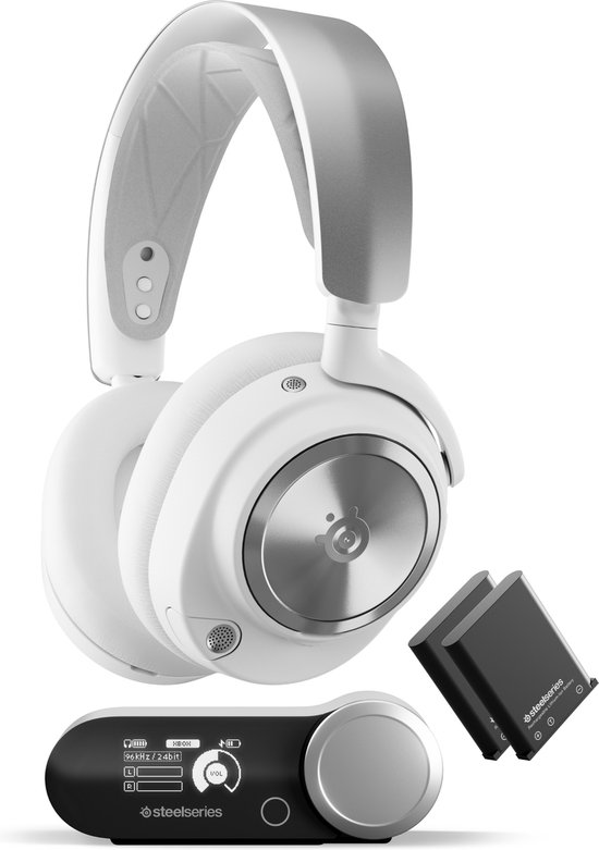 SteelSeries Arctis Nova Pro Wireless White - Casque de Gaming sans fil - Wit - PC, PS5/PS4 & Switch