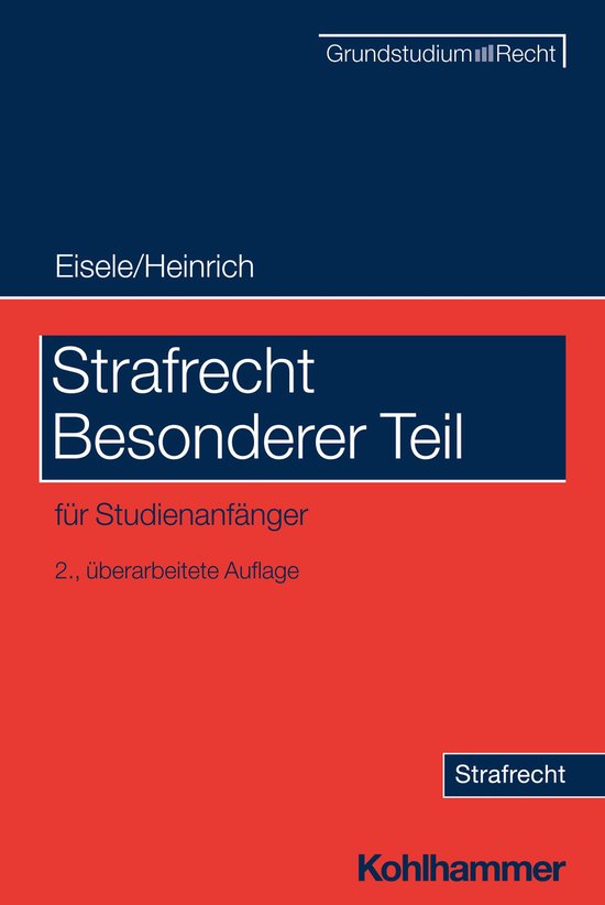 Strafrecht Besonderer Teil - cover