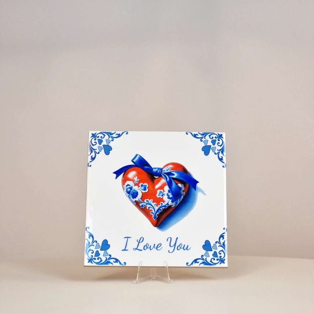 Delfts Blauw Moederdag Tegeltje