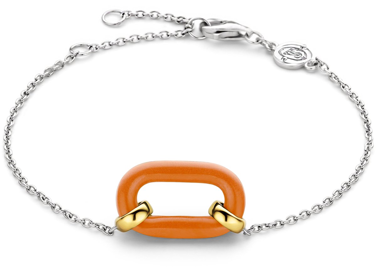 TI SENTO Dames Armband - 925 zilver - Oranje - 23008OR