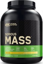 Optimum Nutrition Serious Mass - Weight Gainer / Mass Gainer - Banane - 2724 grammes (8 shakes)