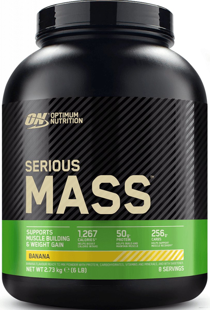 Goedkoopste Optimum Nutrition Serious Mass - Banana - Mass Gainer - Weight Gainer - 2727 gram (8 servings