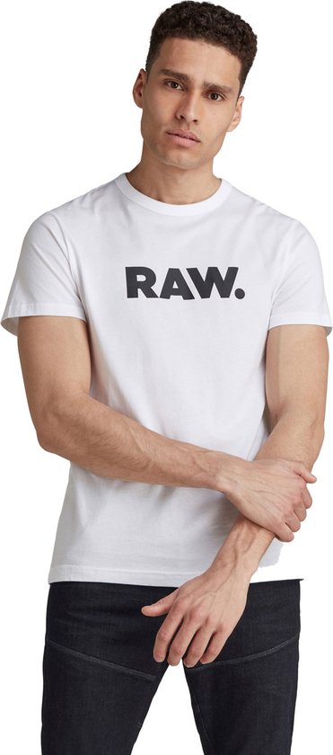 G-Star RAW T-shirt Raw. Graphic Slim T Shirt White Mannen - Maat S