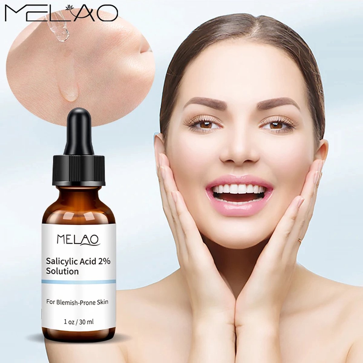 Salicylic Acid 2 % - Salicylzuur Serum - 2 Stuks - Verkleint Grove Poriën - Pakt Acne Aan - Verwijder Puistjes & Andere Oneffenheden - Voordeelverpakking - Set van 2 Stuks