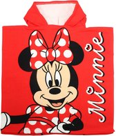 Minnie Mouse badponcho sneldrogend 50x100cm rood