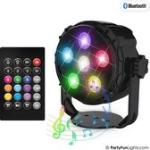 PartyFunLights - 6 LED - PAR - Disco Lamp - Party Speaker - met afstandsbediening