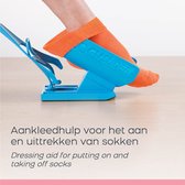 Orange Donkey Sock Slider Aankleedhulp, Sok aantrekhulp, Sokaantrekker voor senioren, revaliderenden en zwangeren - Mobiliteitshulp, alternatief voor Schoenlepel