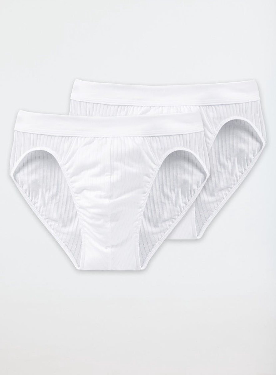 SCHIESSER Authentic rioslips (2-pack) - wit